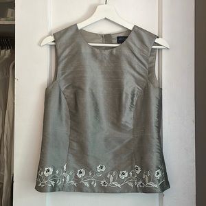 Ann Taylor silk taffeta sleeveless top